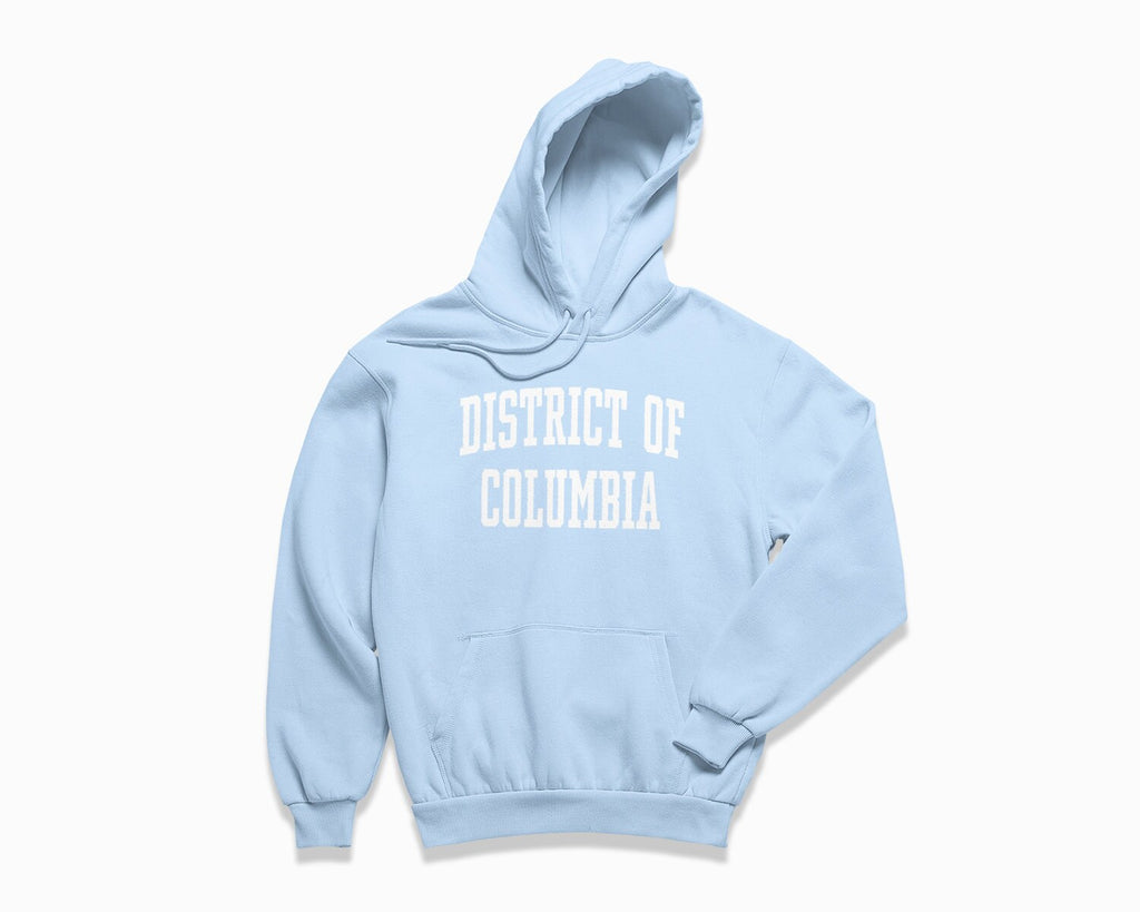 District of Columbia Hoodie - Light Blue