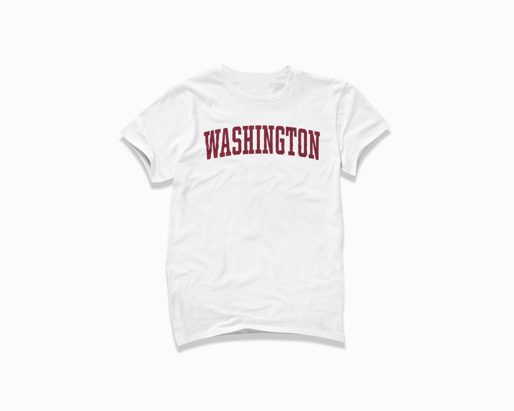 Washington Shirt - White/Maroon