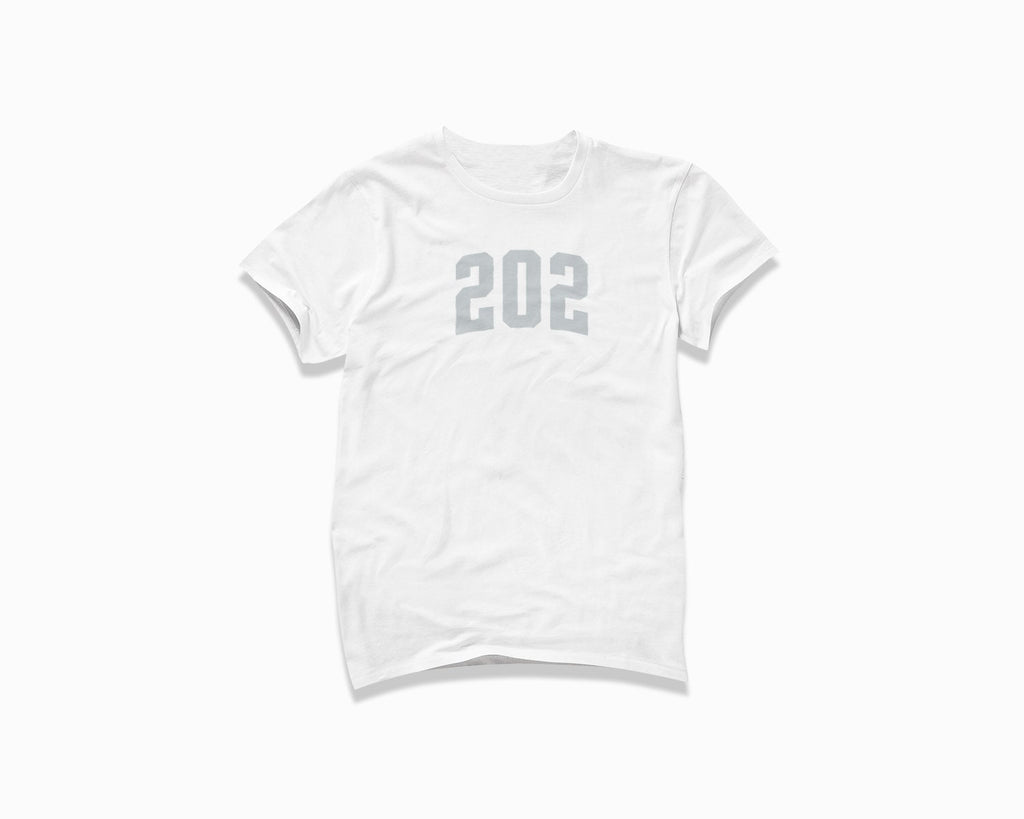 202 (Washington DC) Shirt - White/Grey