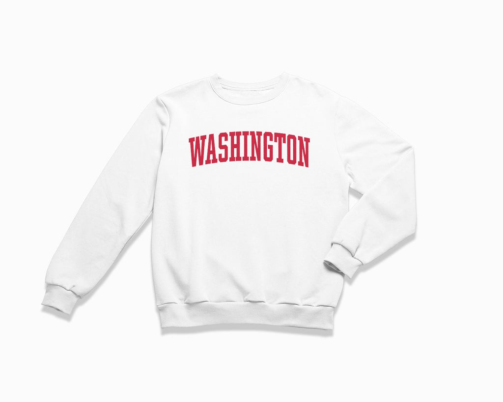 Washington Crewneck Sweatshirt - White/Red