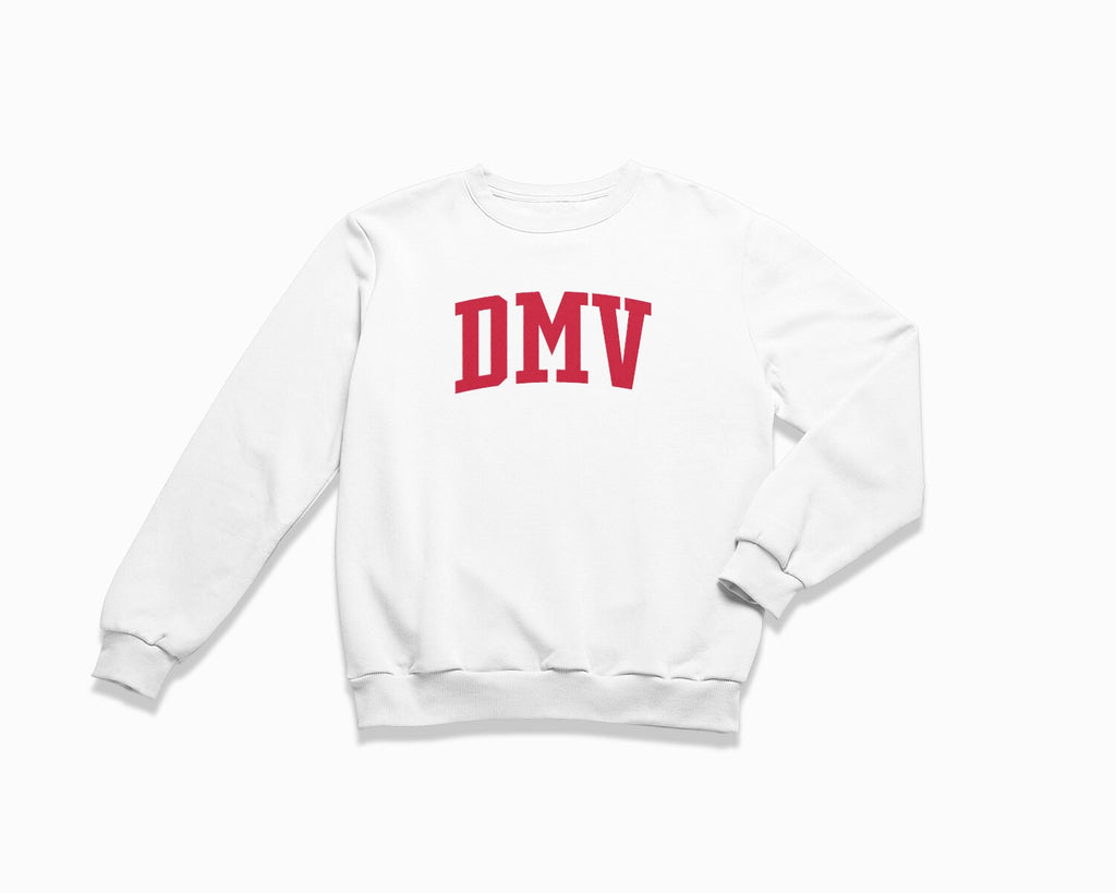 DMV Crewneck Sweatshirt - White/Red