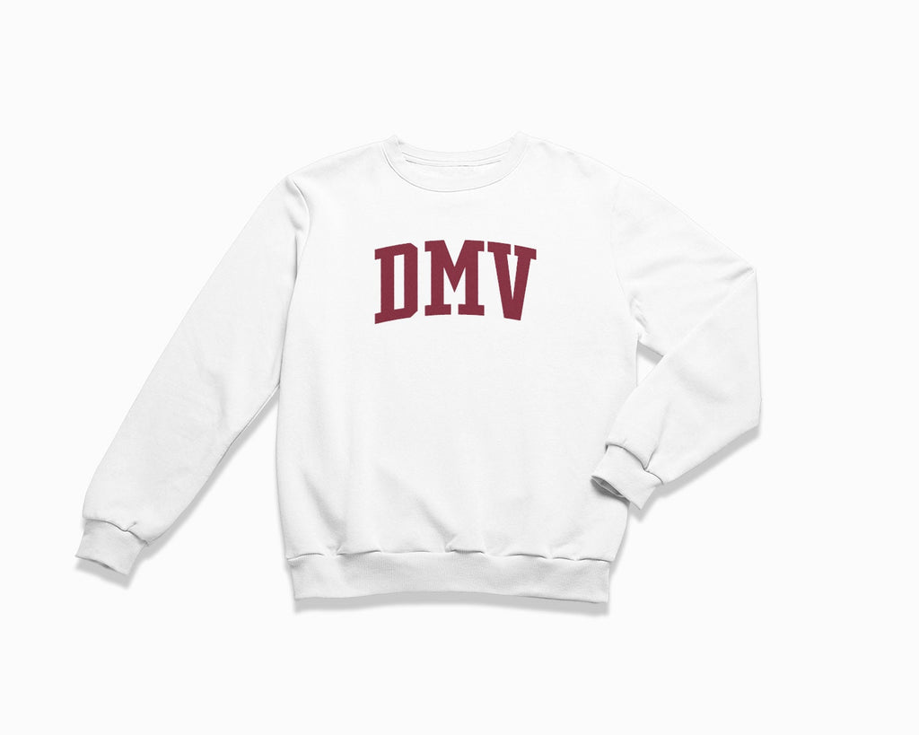 DMV Crewneck Sweatshirt - White/Maroon