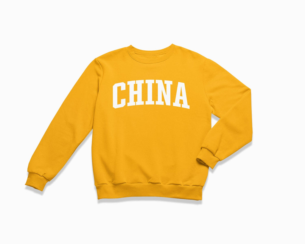 China Crewneck Sweatshirt - Gold