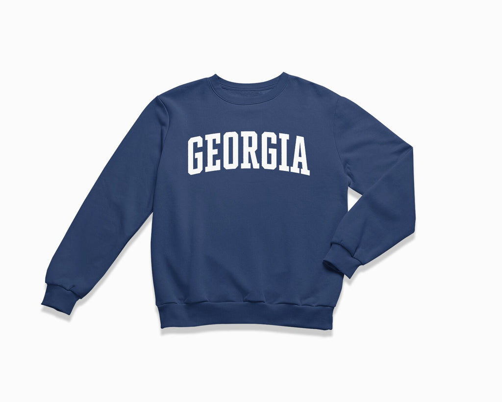 Georgia Crewneck Sweatshirt - Navy Blue