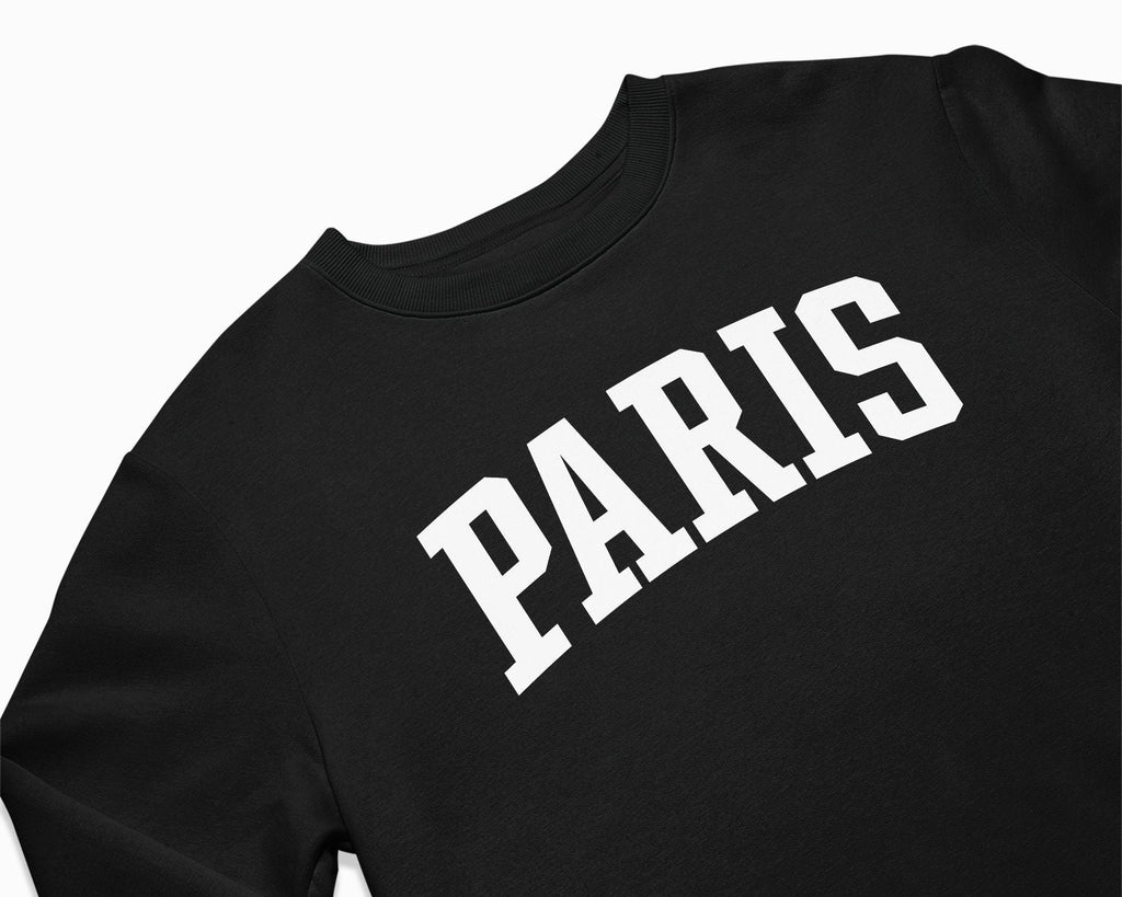 Paris Crewneck Sweatshirt - Black