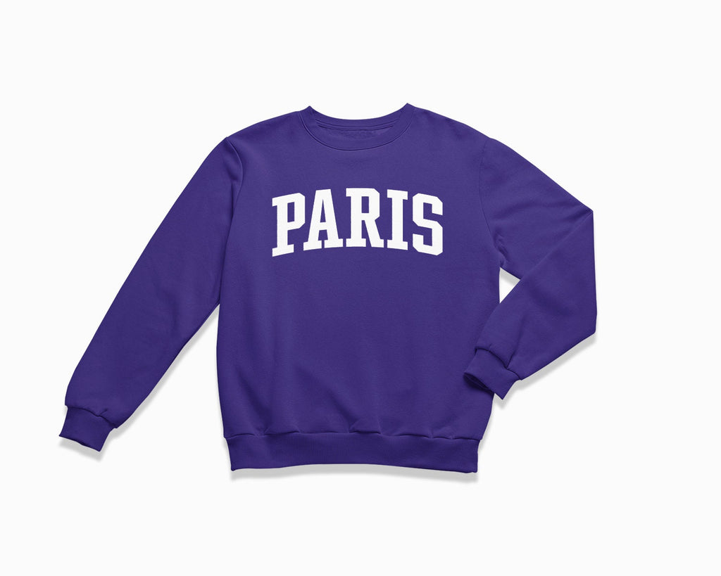 Paris Crewneck Sweatshirt - Purple