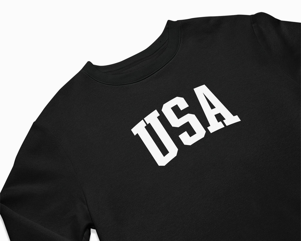 USA Crewneck Sweatshirt - Black
