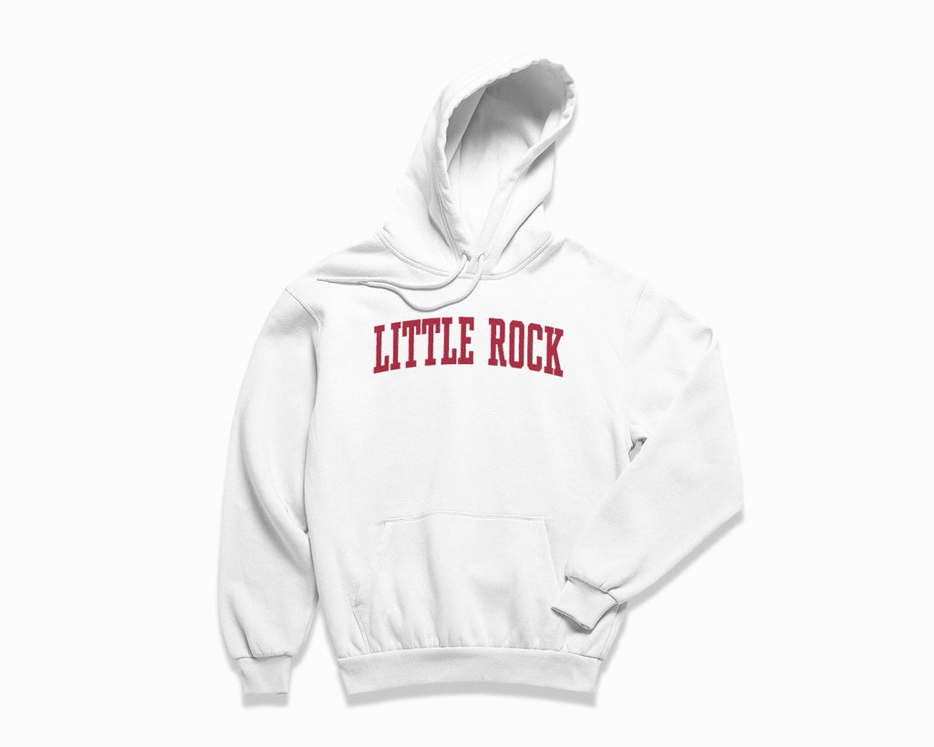 Little Rock Hoodie - White/Crimson