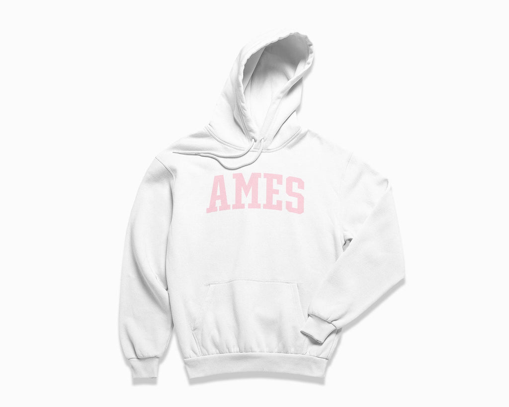 Ames Hoodie - White/Light Pink