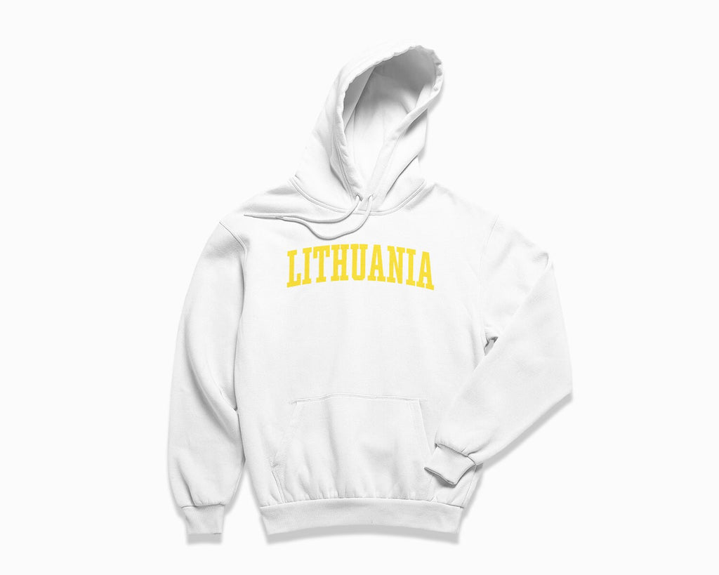 Lithuania Hoodie - White/Yellow