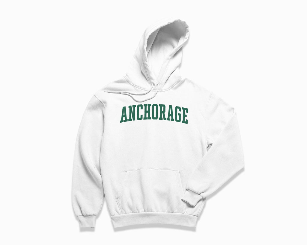 Anchorage Hoodie - White/Forest Green