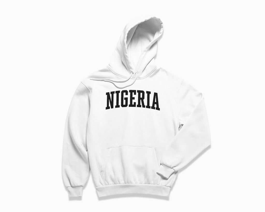Nigeria Hoodie - White/Black