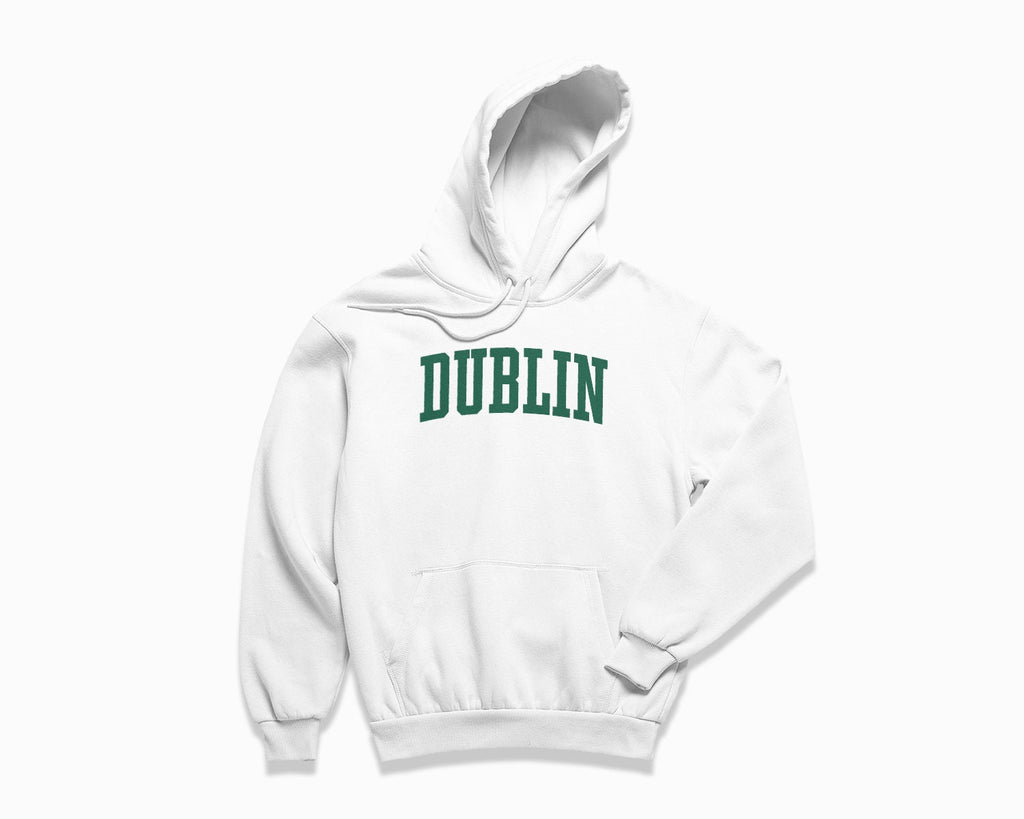 Dublin Hoodie - White/Forest Green