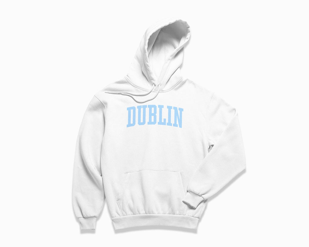 Dublin Hoodie - White/Light Blue