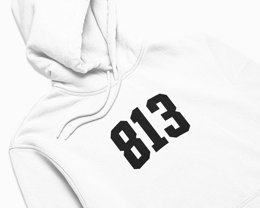 813 (Tampa) Hoodie - White/Black