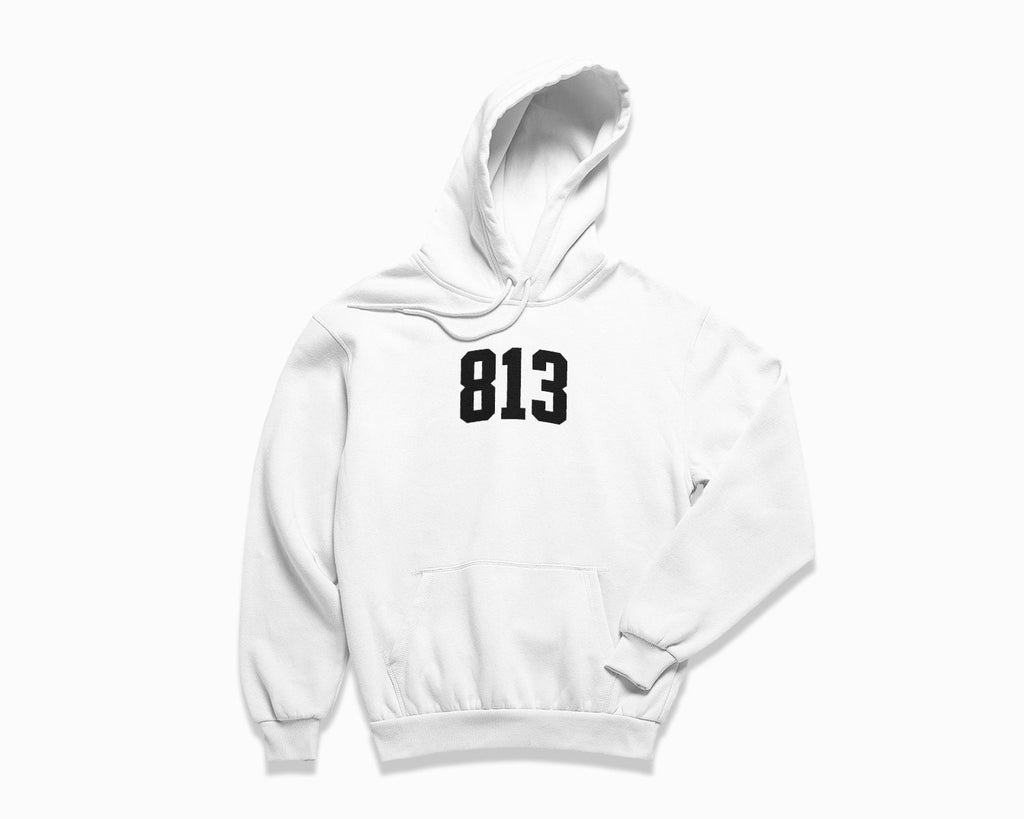 813 (Tampa) Hoodie - White/Black