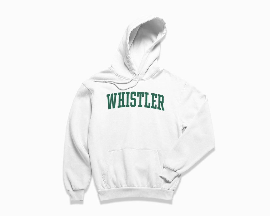Whistler Hoodie - White/Forest Green