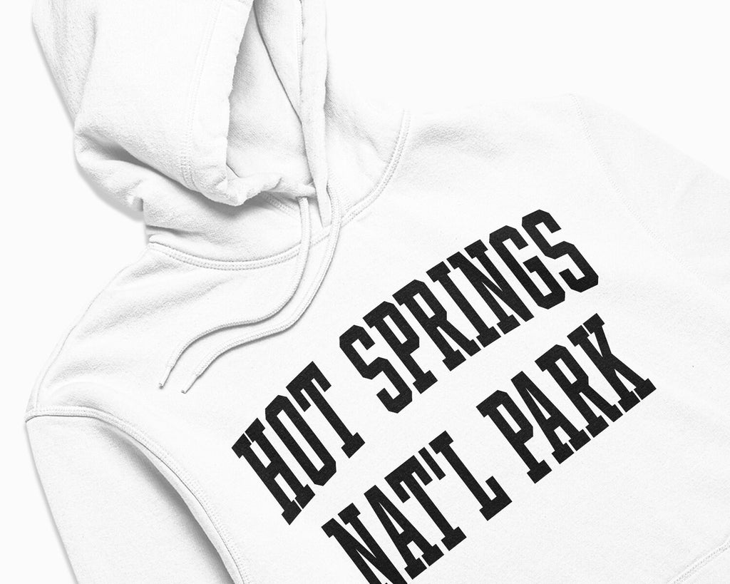 Hot Springs National Park Hoodie - White/Black