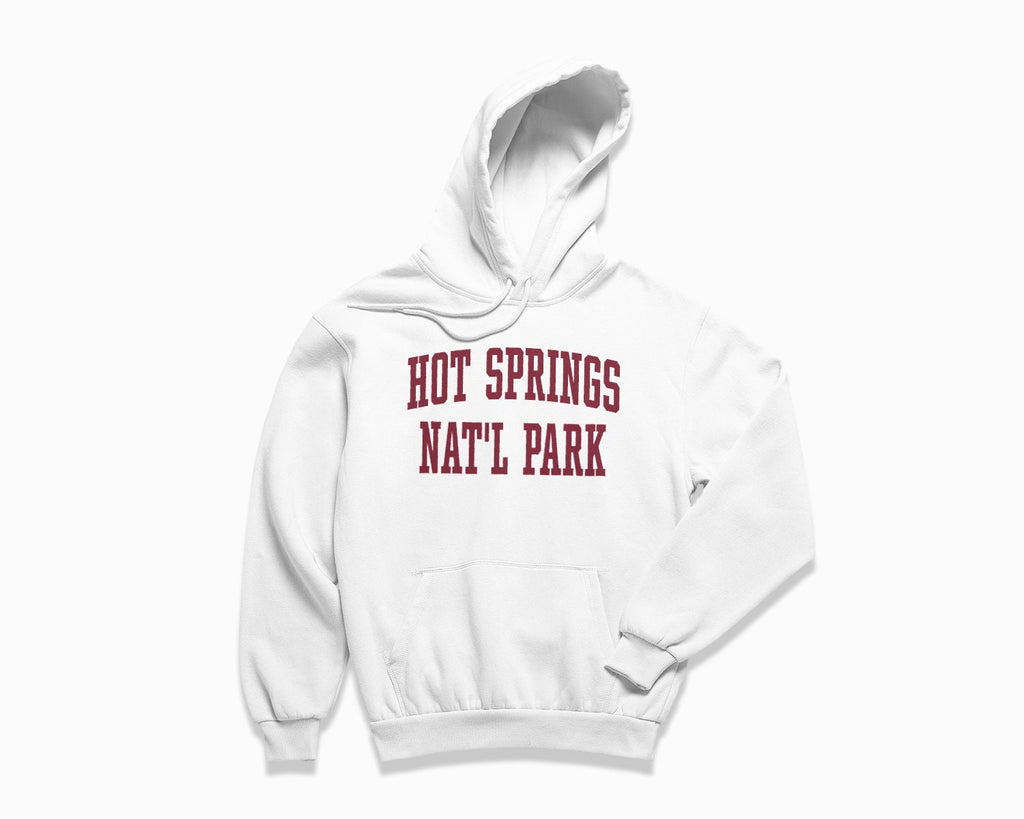 Hot Springs National Park Hoodie - White/Maroon