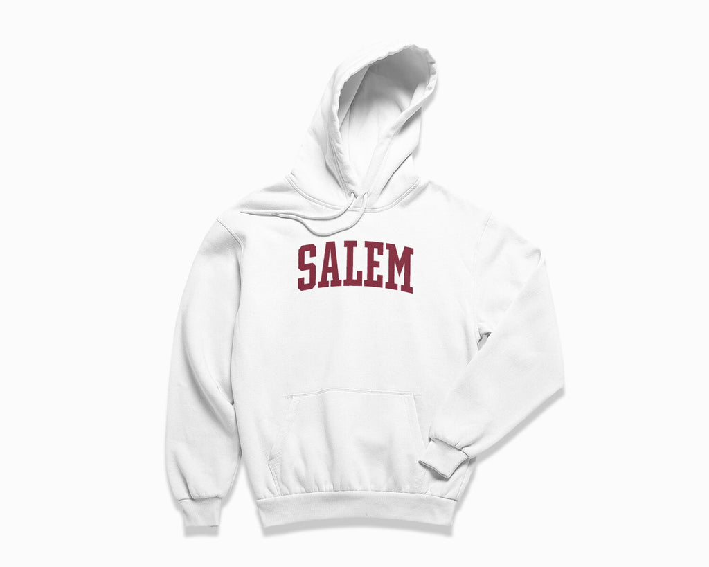 Salem Hoodie - White/Maroon