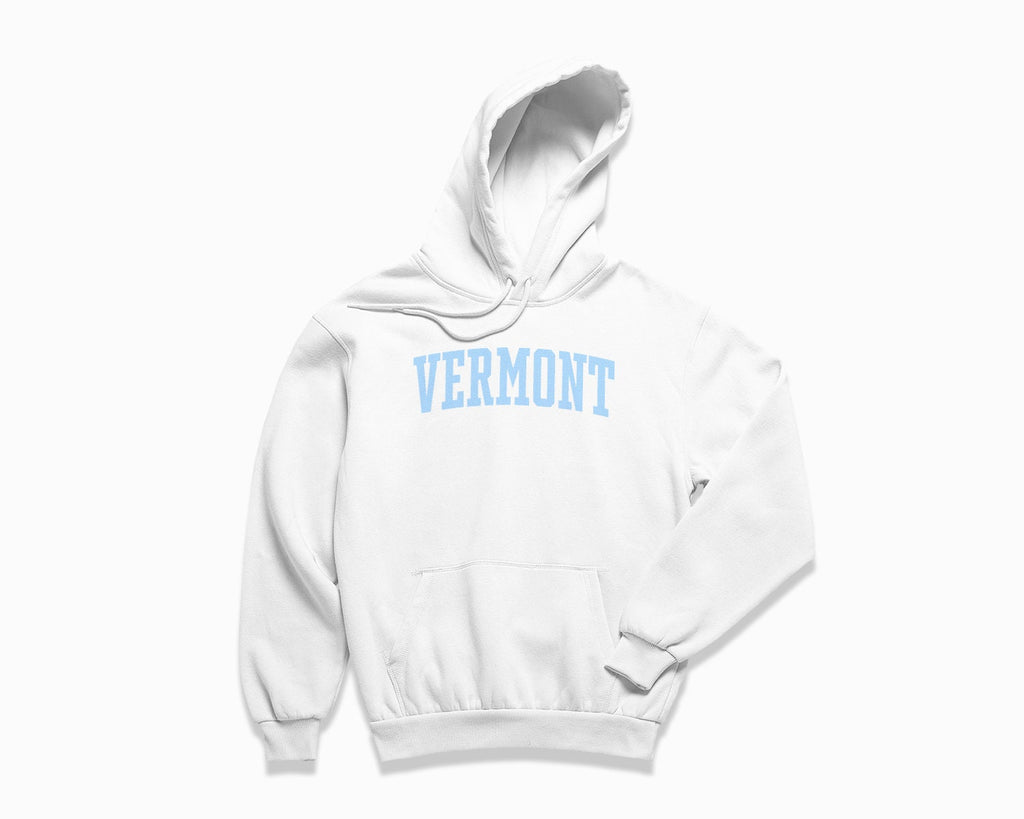 Vermont Hoodie - White/Light Blue