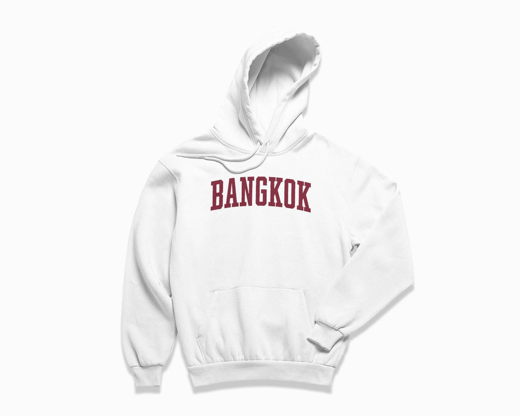 Bangkok Hoodie - White/Maroon