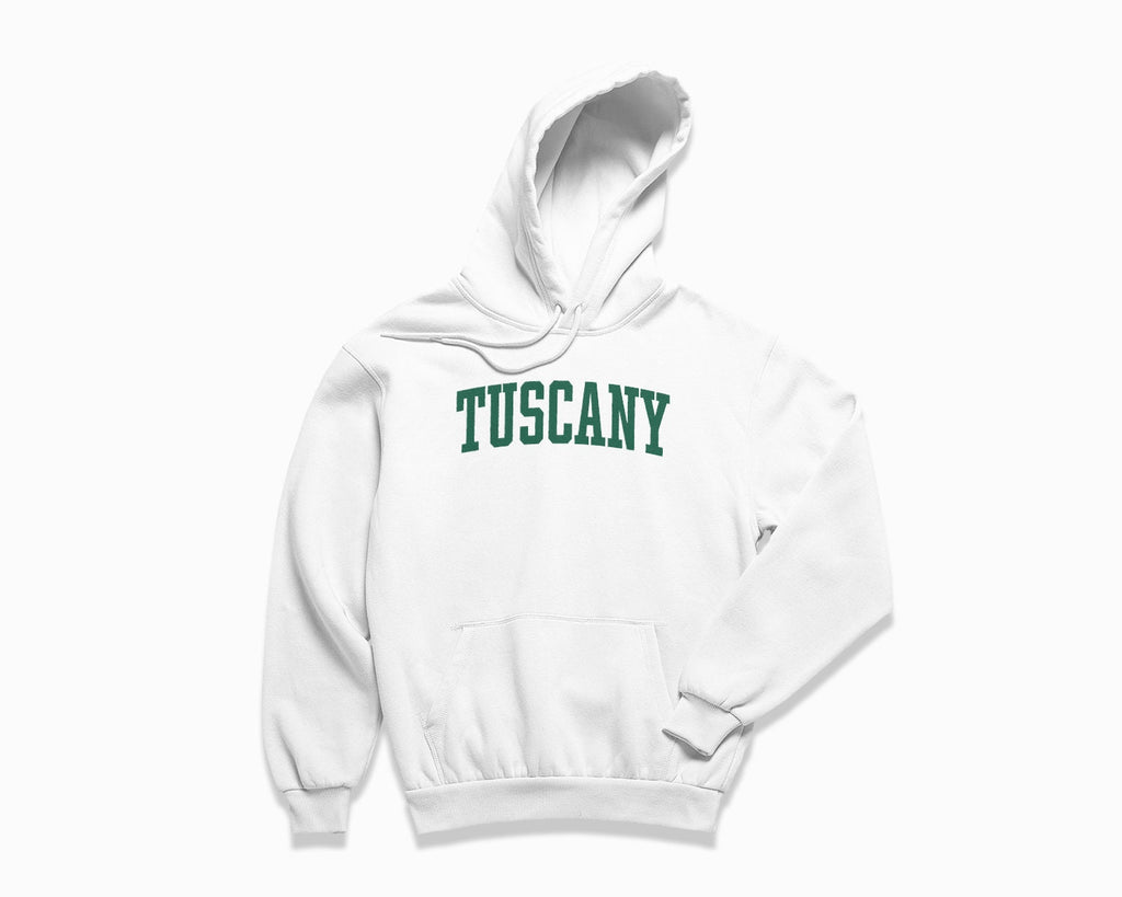 Tuscany Hoodie - White/Forest Green