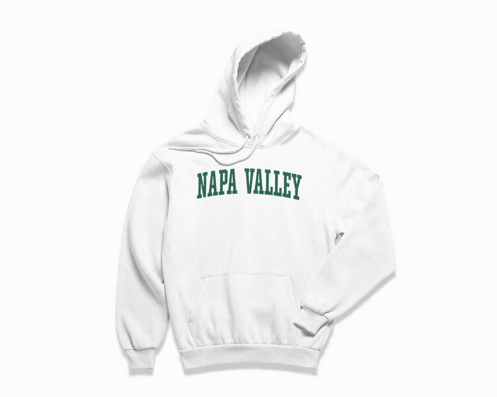 Napa Valley Hoodie - White/Forest Green