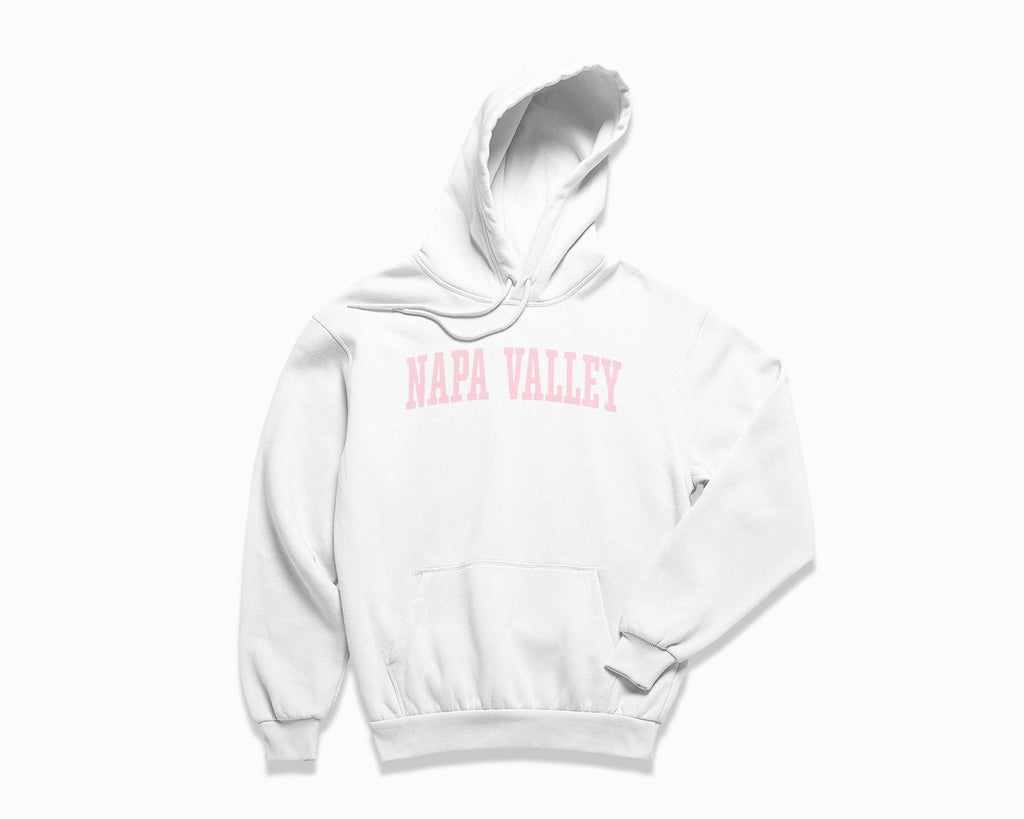 Napa Valley Hoodie - White/Light Pink