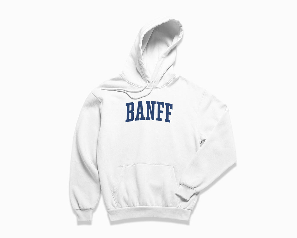 Banff Hoodie - White/Navy Blue