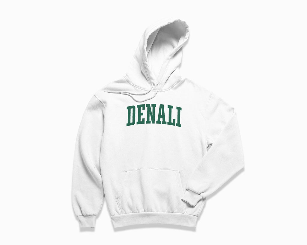 Denali Hoodie - White/Forest Green