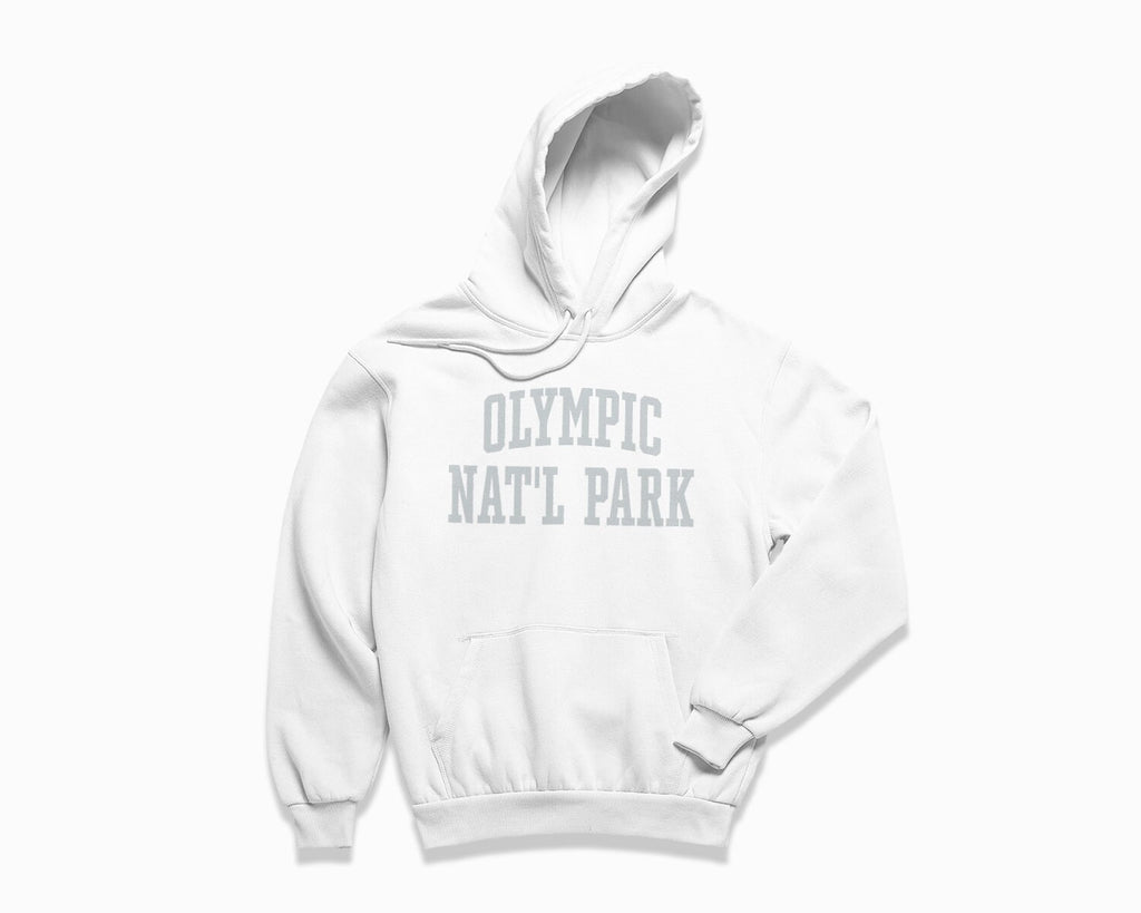 Olympic National Park Hoodie - White/Grey