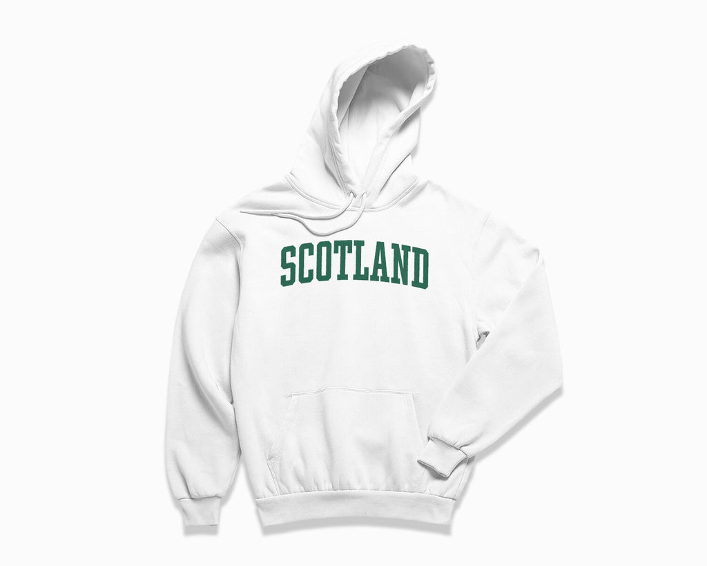 Scotland Hoodie - White/Forest Green