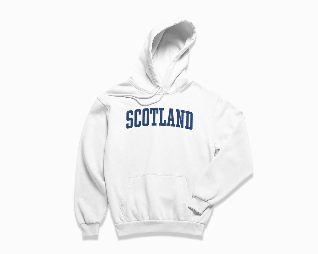 Scotland Hoodie - White/Navy Blue