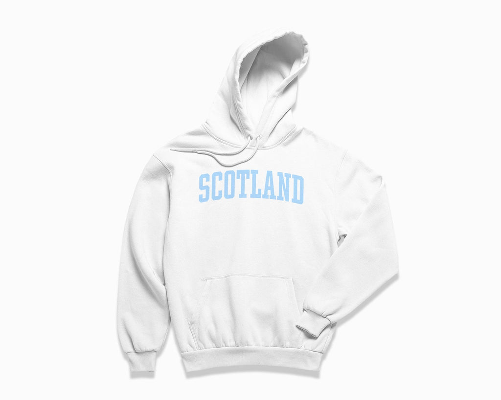 Scotland Hoodie - White/Light Blue