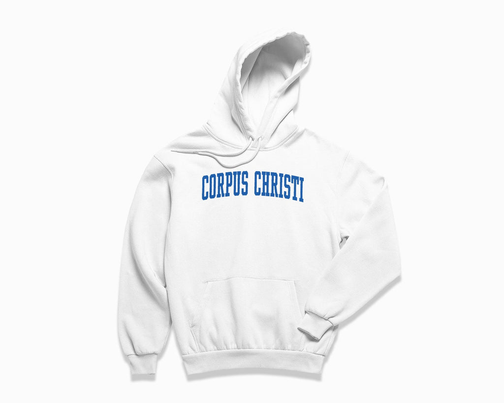 Corpus Christi Hoodie - White/Royal Blue