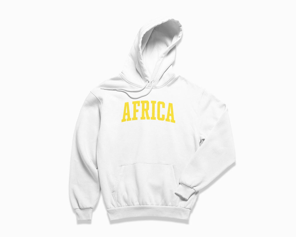 Africa Hoodie - White/Yellow