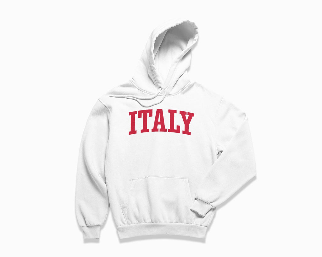 Italy Hoodie - White/Red