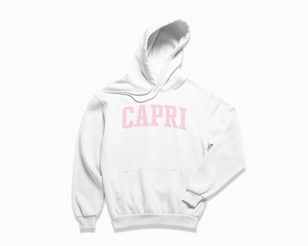 Capri Hoodie - White/Light Pink