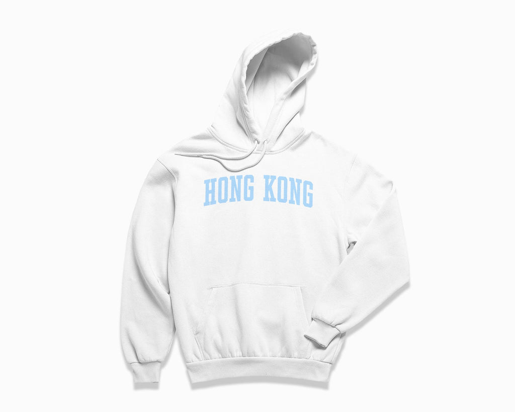Hong Kong Hoodie - White/Light Blue