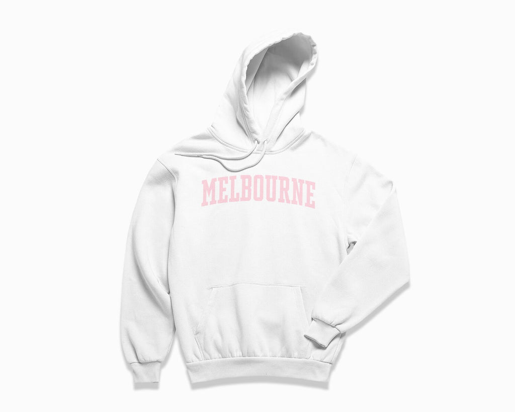 Melbourne Hoodie - White/Light Pink