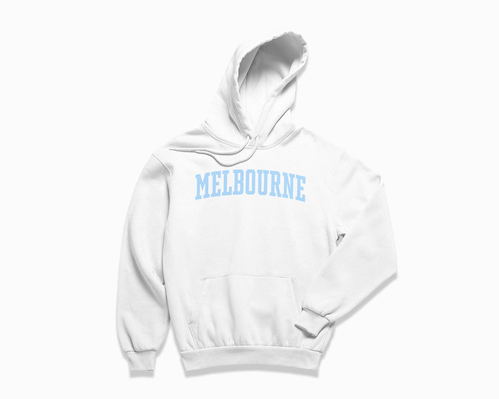 Melbourne Hoodie - White/Light Blue