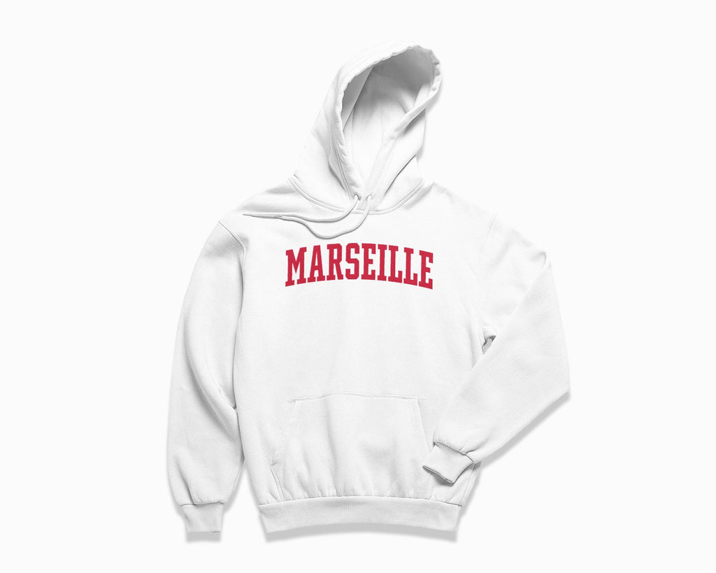 Marseille Hoodie - White/Red