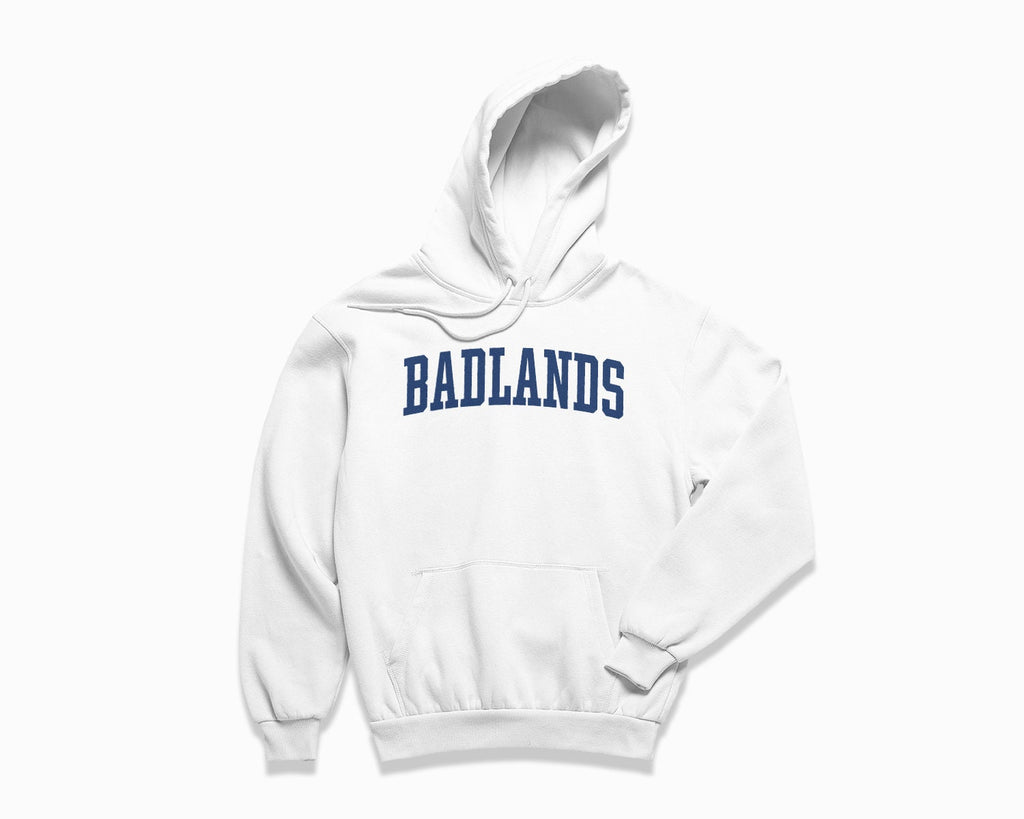 Badlands Hoodie - White/Navy Blue