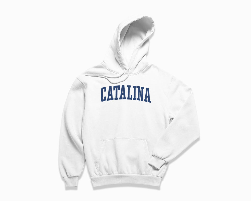 Catalina Hoodie - White/Navy Blue