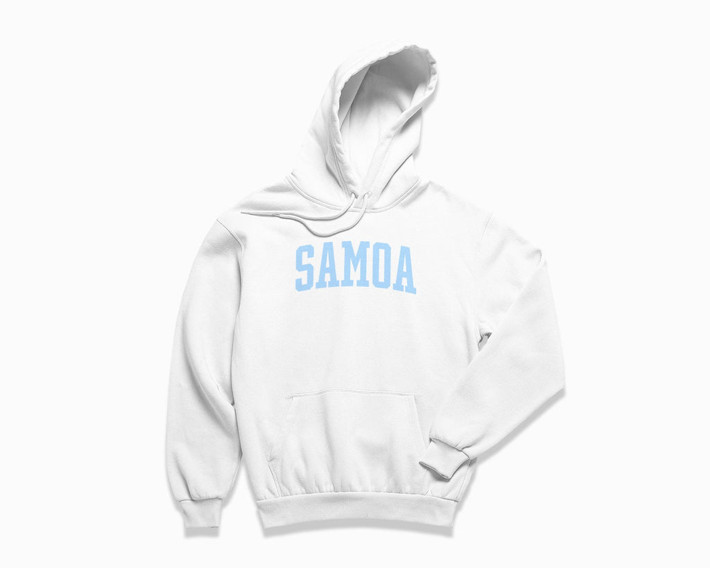 Samoa Hoodie - White/Light Blue