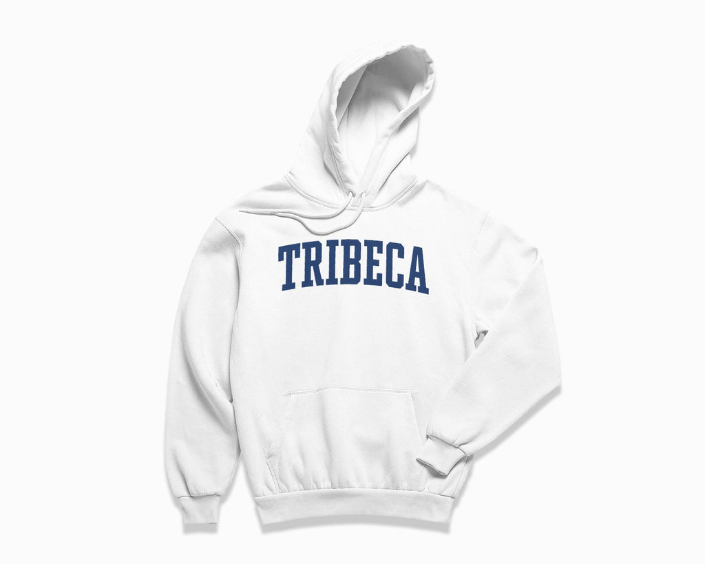 Tribeca Hoodie - White/Navy Blue