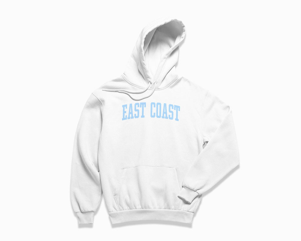 East Coast Hoodie - White/Light Blue