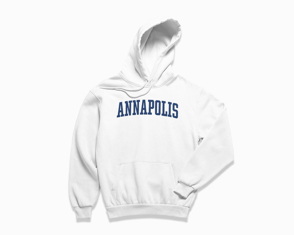 Annapolis Hoodie - White/Navy Blue