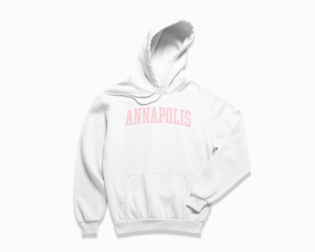 Annapolis Hoodie - White/Light Pink